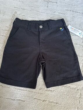 NWT Boys Sz 6 Black Cotton Blend Kids Shorts